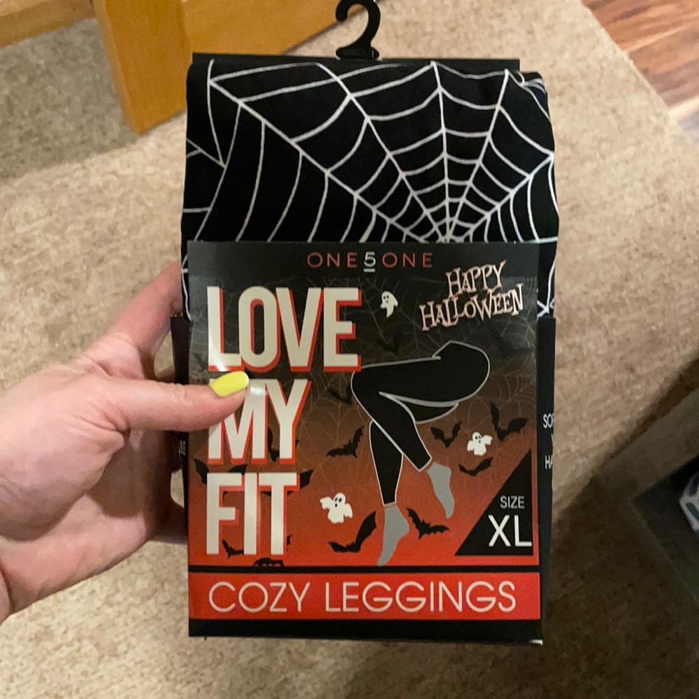 Spiderweb stretch leggings XL